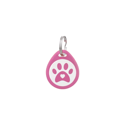 Placa Identificación Idtag Para Mascotas Gato Perro - Rosado