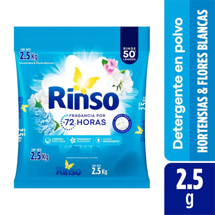 Detergente en Polvo Rinso Hortensias y Flor 2.5 kg - Rinso | Apishop