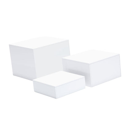 3 Piezas Buffet Riser Catering Soporte Para Servir Comida Para Fiestas De Dulces Perfume Blanco