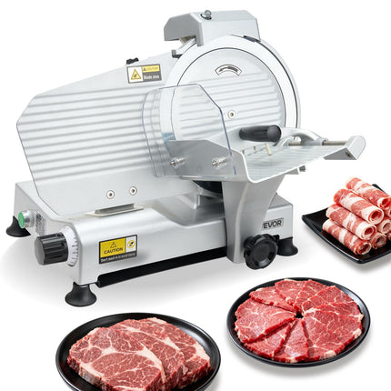 Cortadora de carne VEVOR Commercial Electric, 320 W, hoja de 10 pulgadas