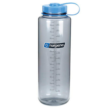Botella de agua Nalgene HDPE de boca ancha 1.42L gris