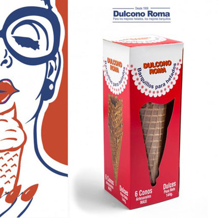 Barquillos Maxiconos, 144 g - Dulcono Roma | Apishop