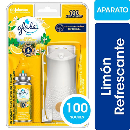 Aromatizante Glade Toque Limón Refrescante Aparato + Repuesto 9 g - Glade | Apishop