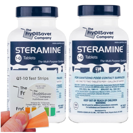 Tabletas desinfectantes Steramine 300 tabletas con tiras reactivas
