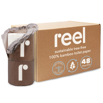 Carrete de papel higiénico a granel de alta calidad, 3 capas, 48 rollos, paquete de 2