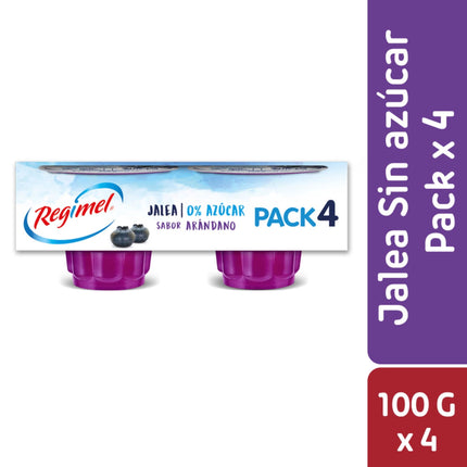 Jalea Arandano Light Pack Postre, 4 Un | Apishop