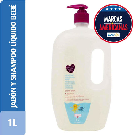 Jabón y Shampoo líquido para Bebé, 1 L