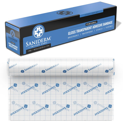 Rollo personal Saniderm para el cuidado posterior del tatuaje, 26 cm x 1,8 m