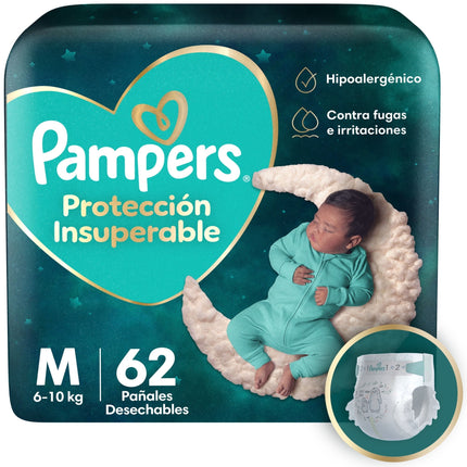 Pañales Pampers Protección Insuperable M