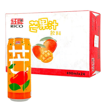 Bebida Sabor  Mango Marca Rico 490 ml * 24  Latas