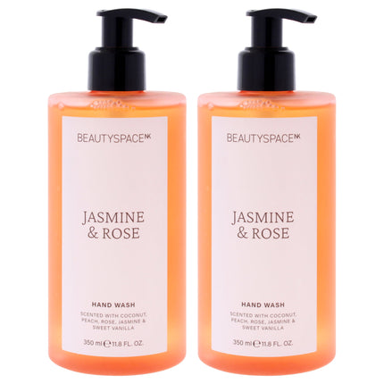 Jabón De Manos Beauty Space Jazmín Y Rosa 350ml Unisex Pack De 2