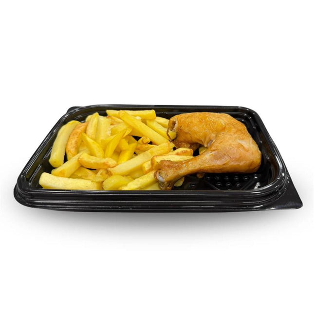 1/4 Pollo + Papas Fritas, 1 Un