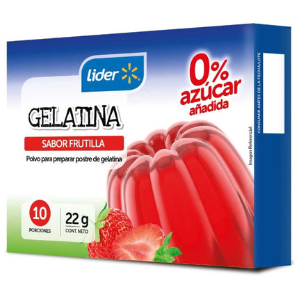 Gelatina 0% azúcar Sabor Frutilla, 22 g - | Apishop