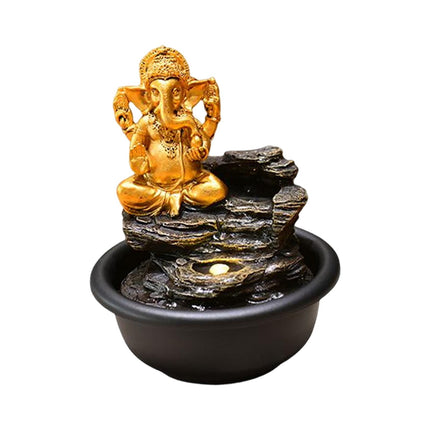 Fuente De Agua De Mesa Estatua De Buda Para Oficina Granja Regalos De Cumpleaños Ganesha Hindú