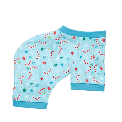 Pijama Build a Bear celeste dulces navideños