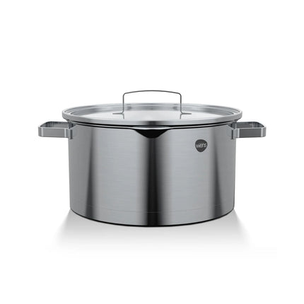 Cacerola Olla Acero Inoxidable 20cm Con Tapa De Cocina