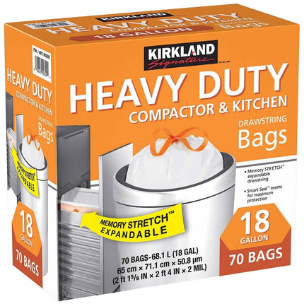 Bolsas Basura Alta Resistencia 65 x 71 cm Kirkland 70 un | Apishop.cl