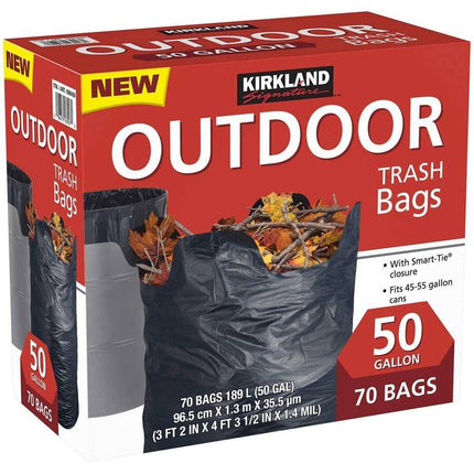 Bolsas Basura Exterior 97 x 130 cm Kirkland 70 un | Apishop.cl