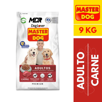 Master Dog Mdog Veteado Carne 9Kg.