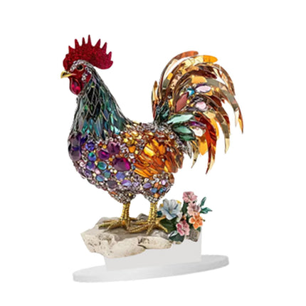 Decoración De Pollo Acrílico, Letrero Plano 2D, Exhibición De Escritorio Para Estante, Hogar, Restaurante