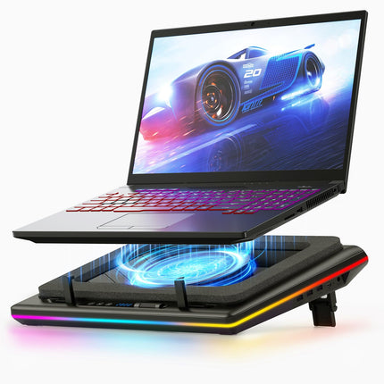Almohadilla de Refrigeración Llano RGB para Portátiles 15 a 19 Pulgadas