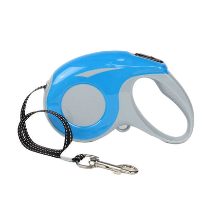 Correa Mascota Retráctil Automática 5 mts. Perro Gato Celeste
