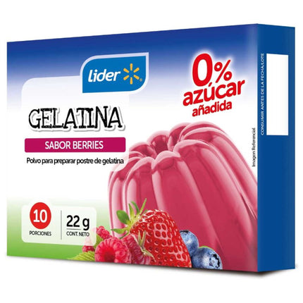 Gelatina 0% azúcar Sabor Berries, 22 g - | Apishop