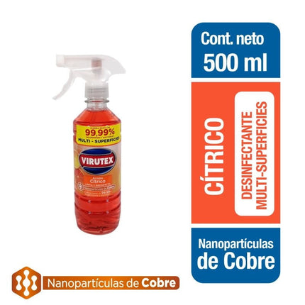 Limpiador Desinfectante Multisuperficies Líquido  Botella, 500 ml