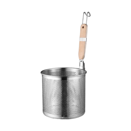 Cestas De Malla Para Fideos, Colador De Pasta De Acero Inoxidable Para Cocinar Albóndigas, Mango Plano De 18cm