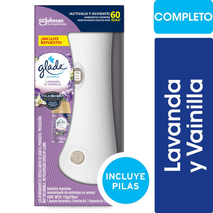 Aromatizante Ambiental  Automático Repuesto Lavanda y Vainilla Pack Caja