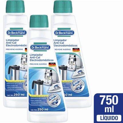 Pack x 3 Limpiador Antical Electrodomésticos Dr. Beckmann 250 ml