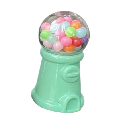 Máquina Dispensadora De Dulces En Miniatura Para Decoración De Mesa Infantil, Color Verde