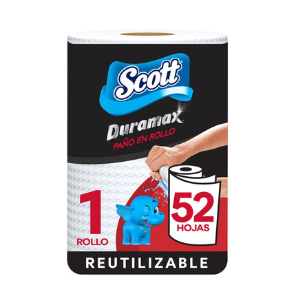 Toalla de Papel Reutilizable Duramax 52 Hojas, 1 rollo