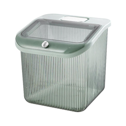 Contenedor De Almacenamiento De Arroz, Tapa Sellada, Contenedor De Almacenamiento De Arroz Para Cocina, Hogar, Armario, Verde Grande