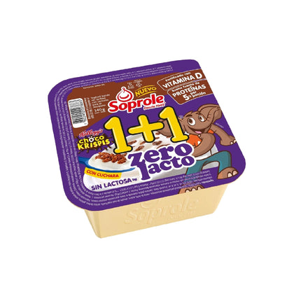 Yoghurt 1+1 Con cereal Sin Lactosa Choco Krispis, 140 g | Apishop