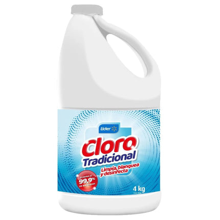 Cloro LíquidoTradicional Botella, 4 kg