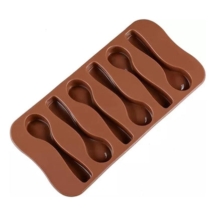 Molde Chocolate Moldes Silicona Chocolate Cucharas