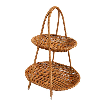 Cesta De Frutas, Estante De Frutas, Decoración, Pan, Almacenamiento De Alimentos Para Cocina, Escritorio De Vacaciones, 2 Niveles