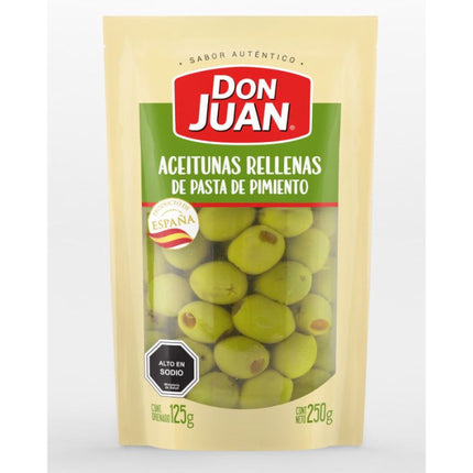 Aceitunas Rellenas con Pimiento Bolsa, 250 g | Apishop