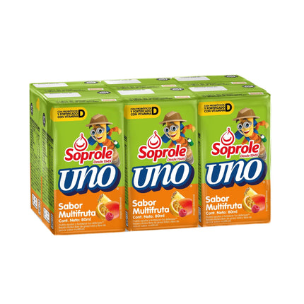 Bebida Láctea Probiótico Defensas con Bombilla Sabor Multifruta Caja, 6 Un | Apishop
