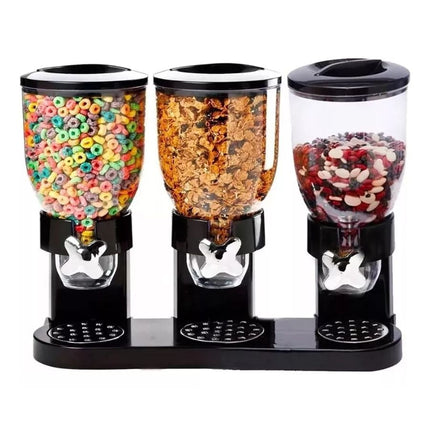 Dispensador Triple Cereal Granos Dulces Frutos Seco