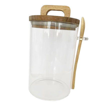 Recipiente Transparente, Latas Selladas Y Cuchara, Recipiente De Almacenamiento De Granos De Café Para Azúcar, 1000ml
