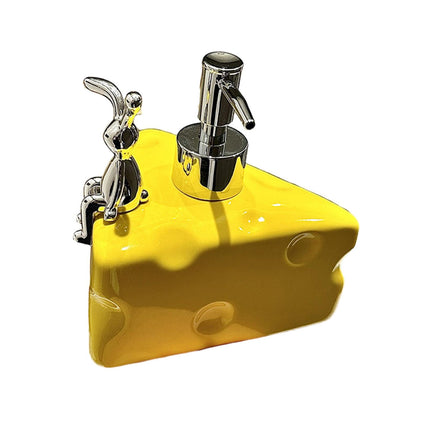 Dispensador De Jabón, Botella De Loción Recargable Para Encimera, Para Baño, Baño, Amarillo