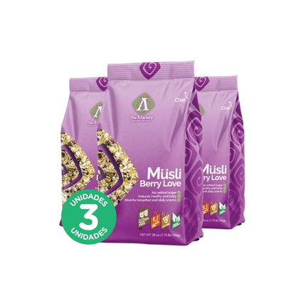 Pack 3, Exportación Musli Berry Love 794gr