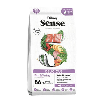 Alimento Seco Gato Adulto Sabor Pescado y Pavo Bolsa, 6 KG