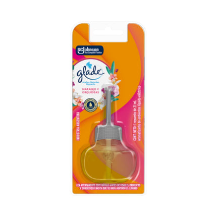 Desodorante Ambiental Eléctrico Aceite Natural Naranja y Orquideas Botella, 21 ml