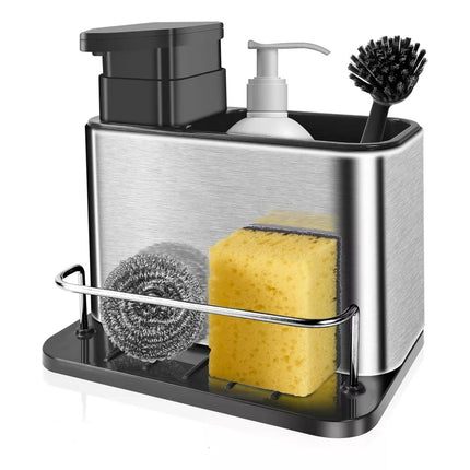 Dispensador Jabón Lavalozas Porta Esponja Organizador Cocina
