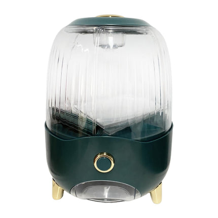 Dispensador Rotatorio De Arroz De 6 Compartimentos, Contenedores De Almacenamiento De Alimentos Secos, Caja De Almacenamiento Verde