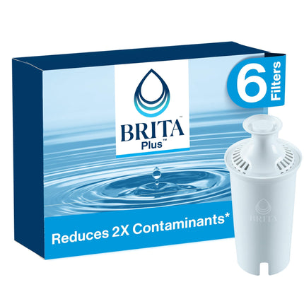 Filtro de agua Brita Plus de alta densidad sin BPA, 6 filtros