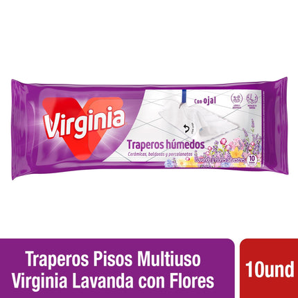 Trapero Húmedo Flores Silvestres Bolsa Resellable, 10 Un